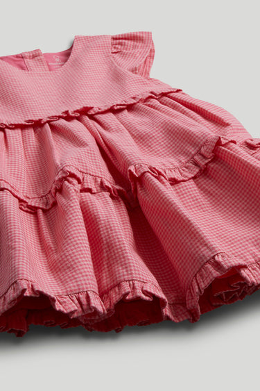 Mothercare Pink Gingham Dress and Knickers Outfit