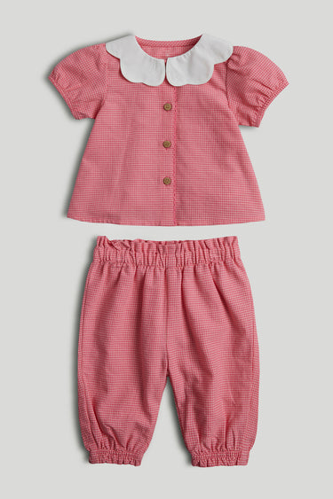 Mothercare Pink Blouse and Trousers Outfit