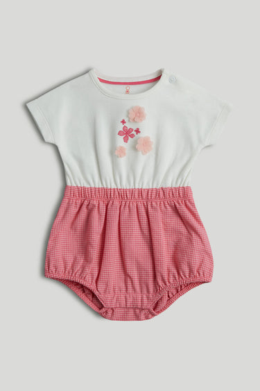 Mothercare Pink Flower Romper