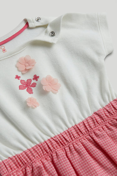 Mothercare Pink Flower Romper