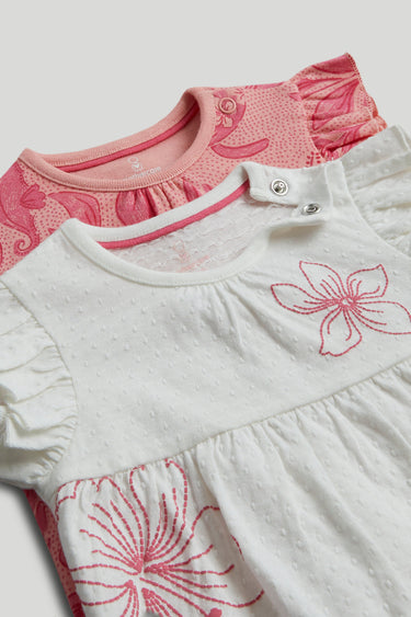 Mothercare 2 Pack Flower Rompers