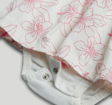 Mothercare White Floral Romper Dress
