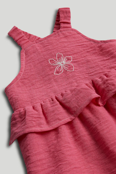 Mothercare Pink Flower Romper