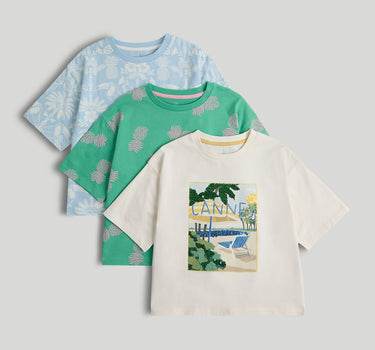 Mothercare 3 Pack Jet-Setter T-Shirts