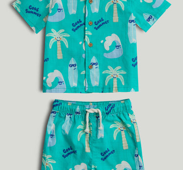 Mothercare Beach Shirt and Shorts Outfit