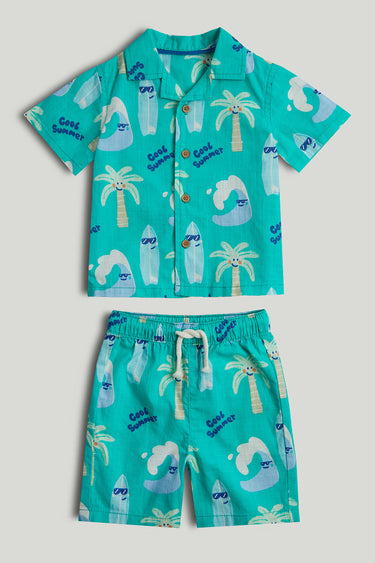 Mothercare Beach Shirt and Shorts Outfit