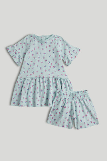 Mothercare Floral T-Shirt and Shorts Outfit