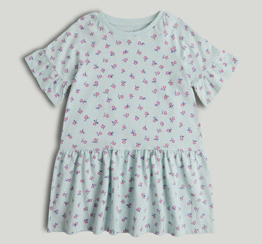 Mothercare Blue Floral Jersey Dress
