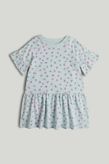 Mothercare Blue Floral Jersey Dress