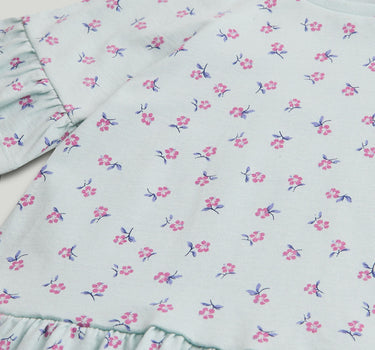 Mothercare Blue Floral Jersey Dress