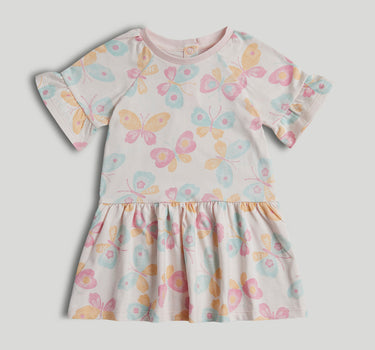 Mothercare Pink Butterfly Jersey Dress