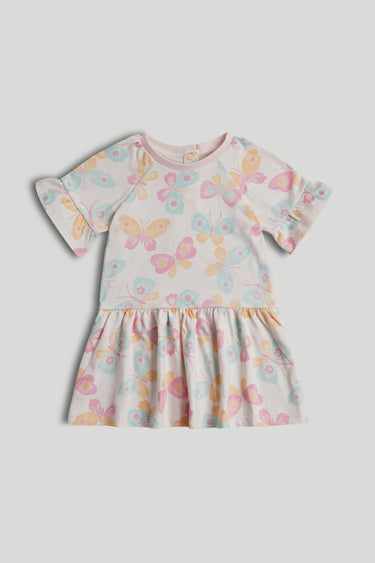 Mothercare Pink Butterfly Jersey Dress