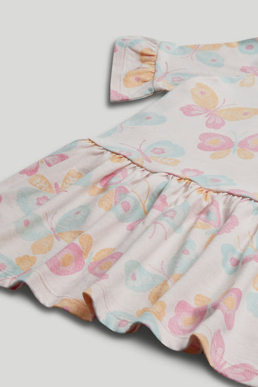 Mothercare Pink Butterfly Jersey Dress