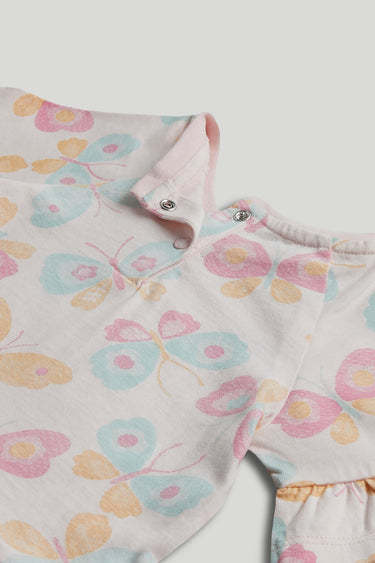 Mothercare Pink Butterfly Jersey Dress