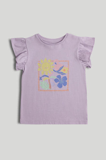 Mothercare Lilac Tropical T-Shirt