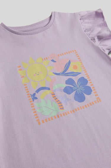 Mothercare Lilac Tropical T-Shirt