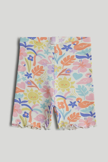 Mothercare Tropical Ribbed Cycle Shorts