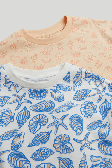 Mothercare 3 Pack Seashell T-Shirts