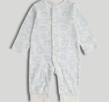 Mothercare 3 Pack Transport Footless Sleepsuits