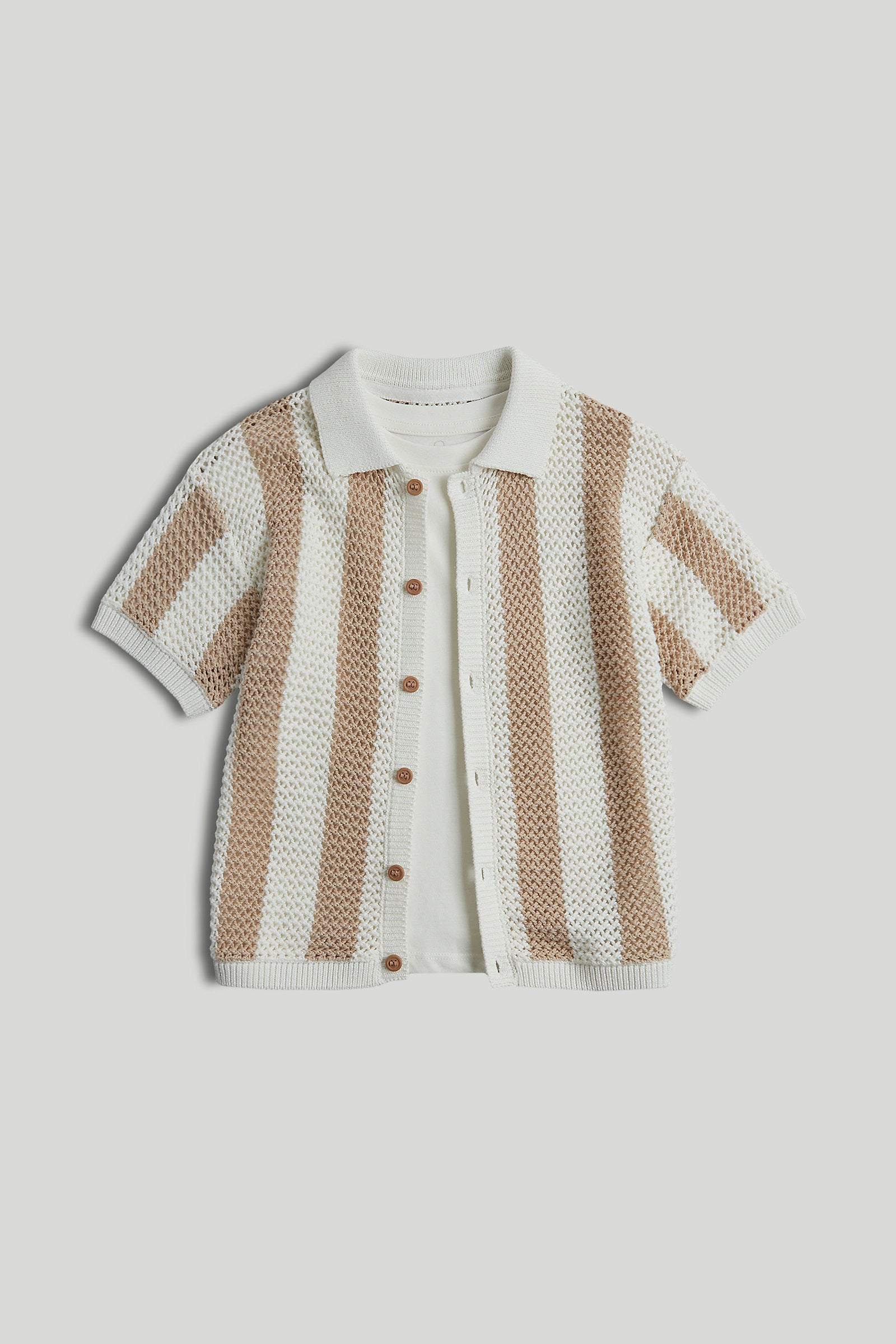 Mothercare Crochet Shirt and T-Shirt Set