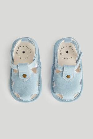 Mothercare Blue Pram Sandals