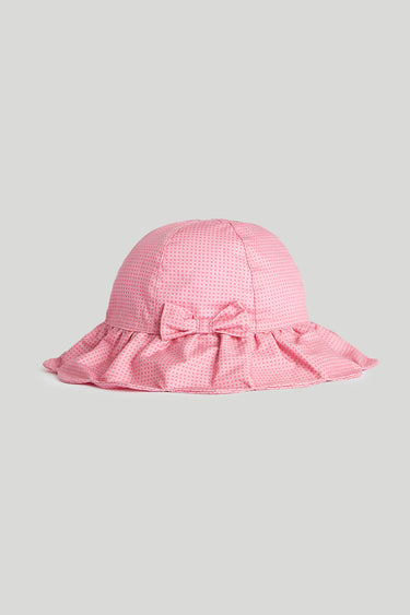 Mothercare Pink Gingham UPF50+ Sun Hat