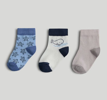 Mothercare 3 Pack Ocean Baby Socks