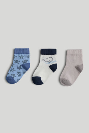 Mothercare 3 Pack Ocean Baby Socks