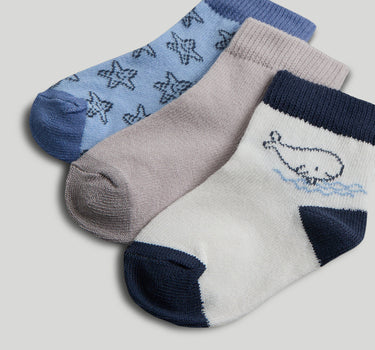 Mothercare 3 Pack Ocean Baby Socks