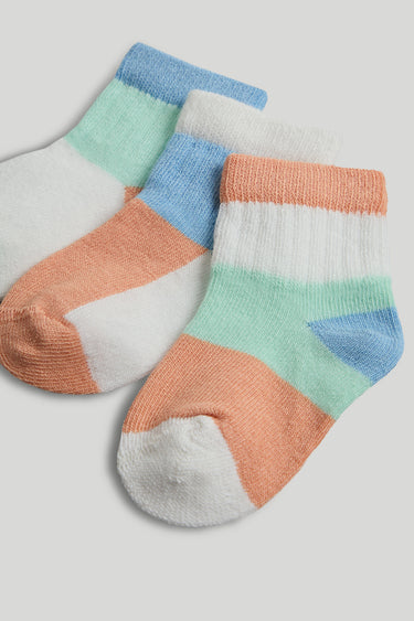 Mothercare 3 Pack Pastel Baby Socks