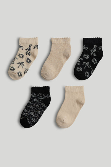 Mothercare 5 Pack Tropical Trainer Socks