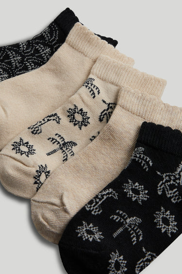 Mothercare 5 Pack Tropical Trainer Socks