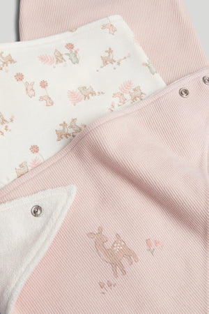 Mothercare 3 Pack My First Pink Dribble Bibs