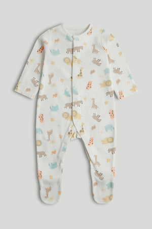 Mothercare 3 Pack Safari Sleepsuits