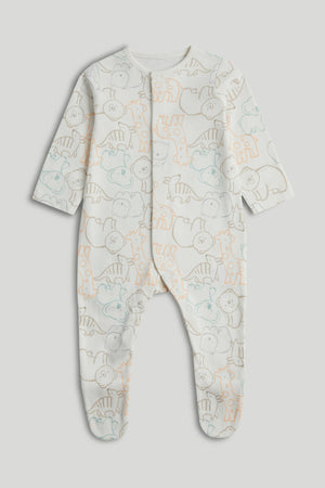 Mothercare 3 Pack Animal Sleepsuits