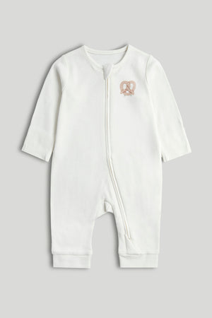 Mothercare 3 Pack My First Zip-Up Sleepsuits