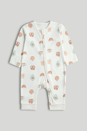 Mothercare 3 Pack My First Zip-Up Sleepsuits