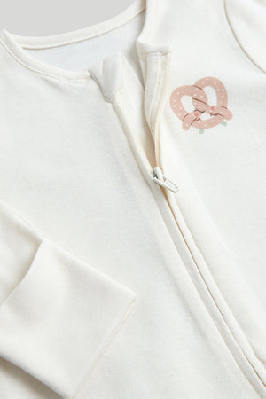Mothercare 3 Pack My First Zip-Up Sleepsuits