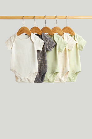 Mothercare 5 Pack Space Short-Sleeved Bodysuits