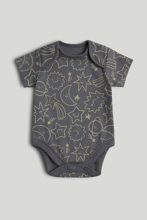 Mothercare 5 Pack Space Short-Sleeved Bodysuits