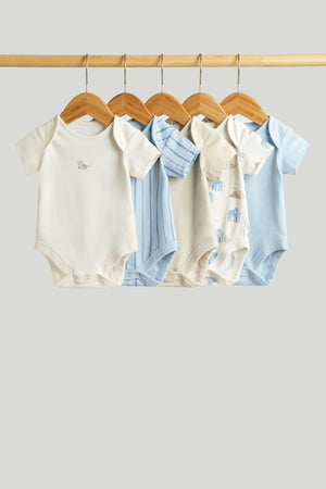 Mothercare 5 Pack My First Short-Sleeved Bodysuits