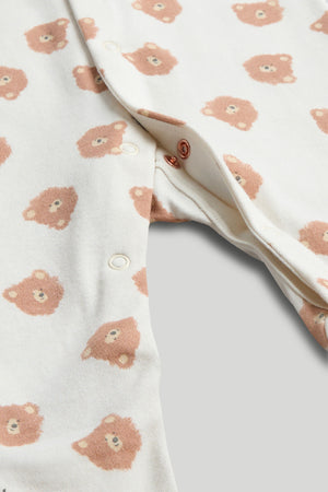 Mothercare 3 Pack Teddy Sleepsuits