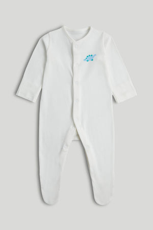 Mothercare 3 Pack Dinosaur Sleepsuits
