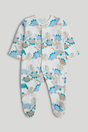 Mothercare 3 Pack Dinosaur Sleepsuits
