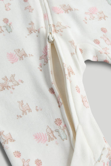 Mothercare 2 Pack My First Zip-Up Sleepsuits