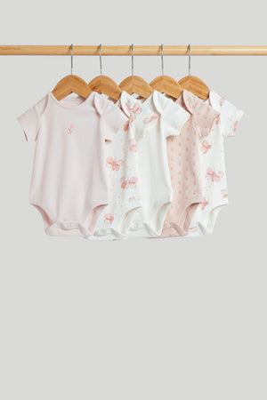 Mothercare 5 Pack My First Short-Sleeved Bodysuits