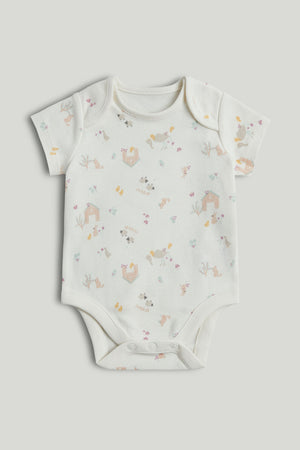 Mothercare 5 Pack Pears Short-Sleeved Bodysuits