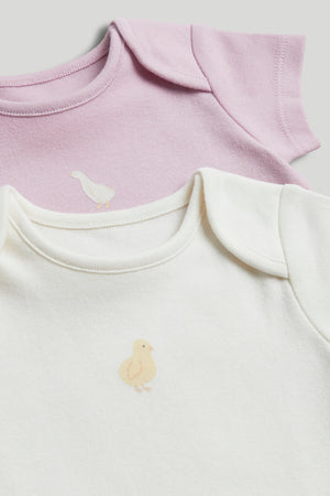 Mothercare 5 Pack Pears Short-Sleeved Bodysuits
