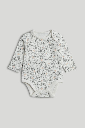 Mothercare 5 Pack Butterfly Long-Sleeved Bodysuits