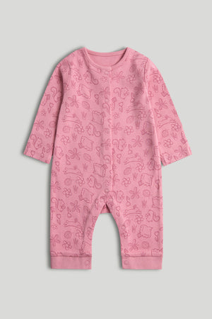 Mothercare 3 Pack Animals Footless Sleepsuits